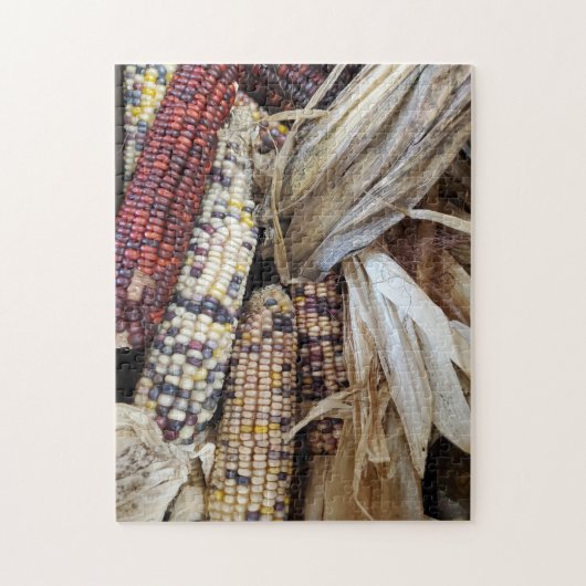 Oogst van maïs legpuzzel (Verticaal)