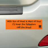 Oogst van Newt & Wart van... Bumpersticker (Op auto)