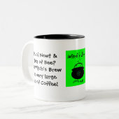 Oogst van Newt... Witch's Brew... Koffie Tweekleurige Koffiemok (Voorkant links)