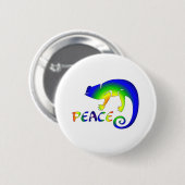 Oogst van nieuwe vrede ronde button 5,7 cm (Voorkant /achterkant)