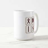 Oogst van Odin Viking Bindrune 15 oz. Mok (Voorkant rechts)