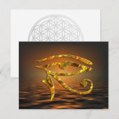 Oogst van paarden - GOLD Briefkaart (Voorkant / Achterkant)