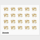 Oogst van paarden - GOLD Ronde Sticker (Vel)