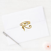 Oogst van paarden - GOLD Ronde Sticker (Envelop)