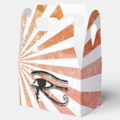 Oogst van paardenpest, Egyptisch symbool Retro Sun Bedankdoosjes (Geopend)