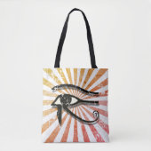 Oogst van paardenpest, Egyptisch symbool Retro Sun Tote Bag (Voorkant)