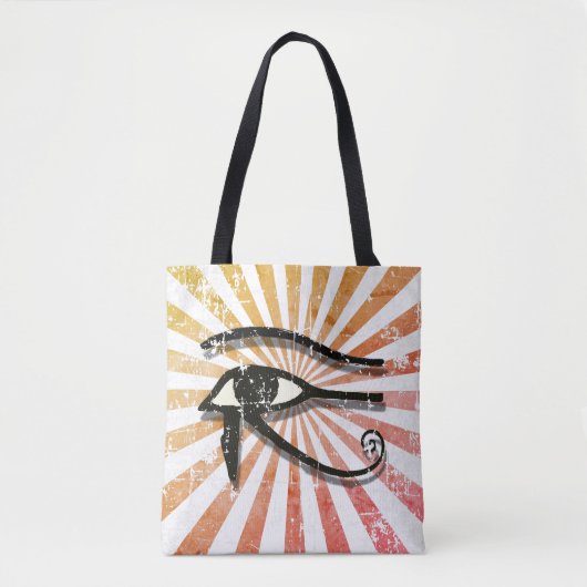 Oogst van paardenpest, Egyptisch symbool Retro Sun Tote Bag (Voorkant)