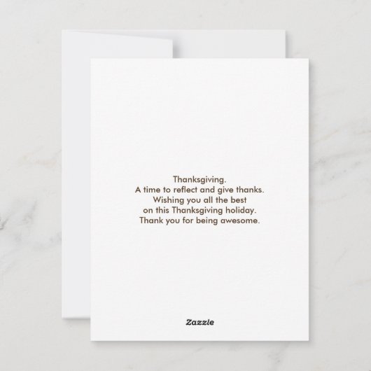 Oogst van pompoenen en najaar van lederen feestdagenkaart (Achterkant)