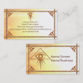 Oogst van Providence Sunburst Introductiekaart Visitekaartje (Voorkant / Achterkant)