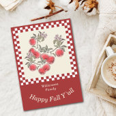 Oogst van Thanksgiving Pompoen Personaliseer Feestdagenkaart