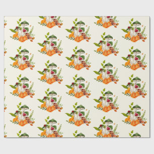 Oogst van wilde bosmessen cadeaupapier