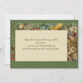 Oogst Vintage Auld Lang Syne Thanksgiving Feestdagenkaart (Achterkant)