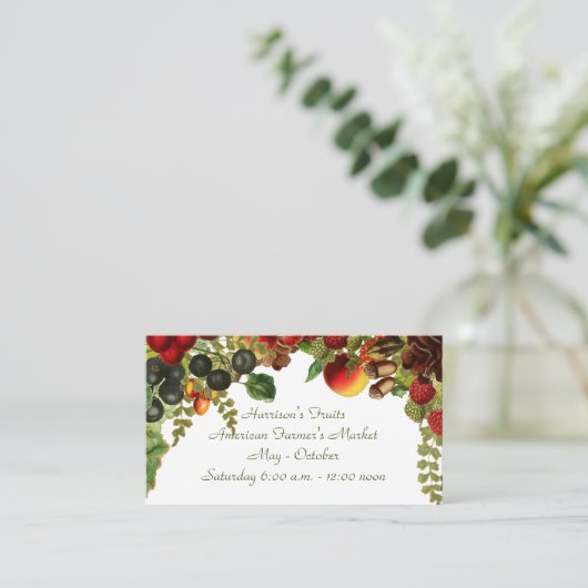 Oogst-Visitekaartje Visitekaartje (Staand voorkant)