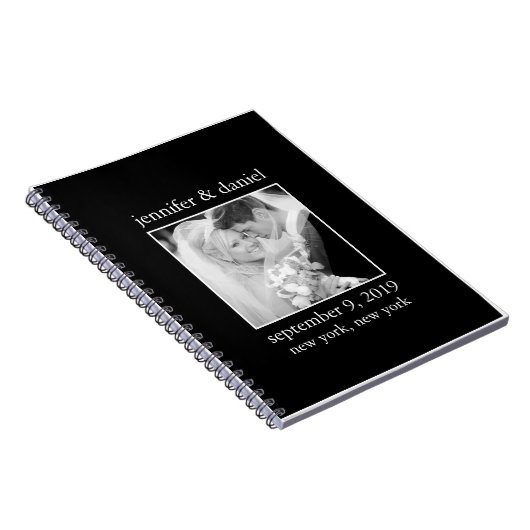 Oogst voor bruine en zwarte bruiloft notitieboek (Rechterzijde)