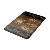 Oogst Vruchtbaarheid Gouden Kokopelli Badmat (Gekanteld)