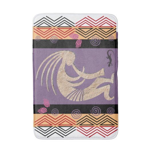 Oogst vruchtbaarheid Sun Kokopelli Badmat (Voorkant Verticaal)