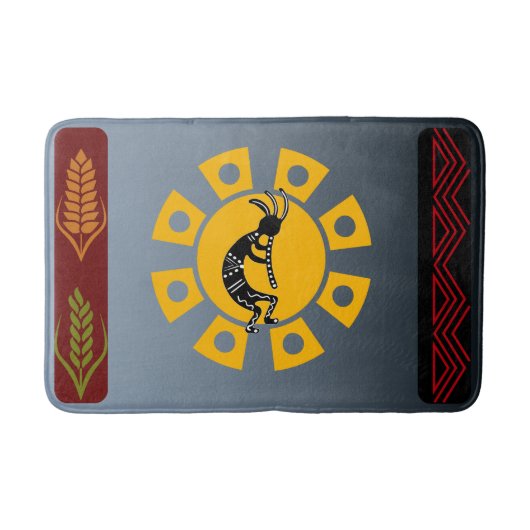 Oogst vruchtbaarheid Sun Kokopelli Badmat (Voorkant)