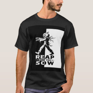 Oogst Wat Je Zaait Pompoen Halloween T-Shirt