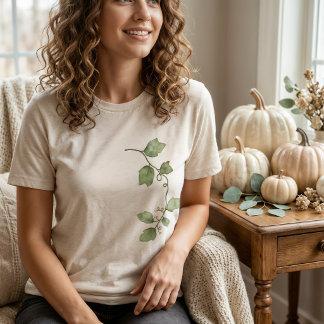 Oogst Wing Botanische Grafische T-Shirt