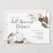 Oogst Witte Pompoen Vriendendag Uitnodiging (Voorkant)