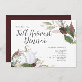 Oogst Witte Pompoen Vriendendag Uitnodiging