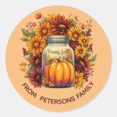 OOGST ZEGENDE POT HERFST STICKERS (Voorkant)