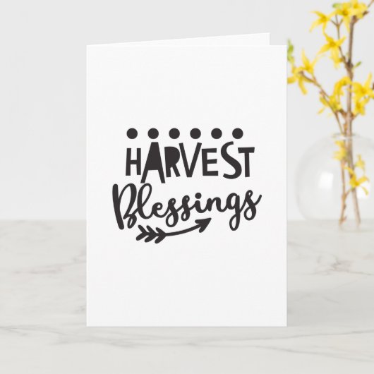Oogst Zegeningen Kaart (Gele Bloem)
