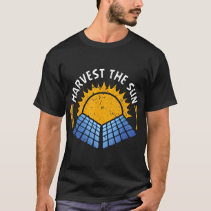 Oogst zonne-energie duurzaam duurzaam hernieuwbare t-shirt