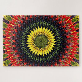 Oogst Zonnebloem Jigsaw Puzzel