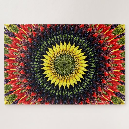 Oogst Zonnebloem Jigsaw Puzzel (Horizontaal)