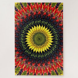 Oogst Zonnebloem Jigsaw Puzzel