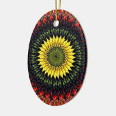 Oogst Zonnebloem Ornament (Links)