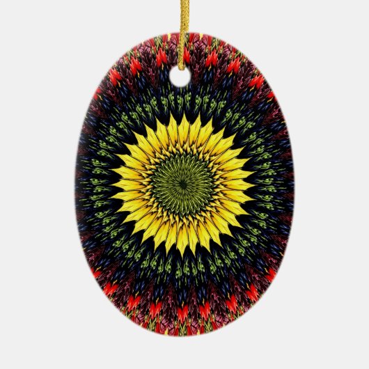 Oogst Zonnebloem Ornament (Voorkant)