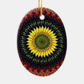 Oogst Zonnebloem Ornament (Achterkant)