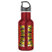 Oogst Zonnebloem Waterfles (Achterkant)