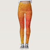 Oogst Zonsondergang Gradiënt Herfst Kleur Leggings (Voorkant)