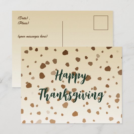 Oogstacornen Briefkaart (Voorkant / Achterkant)