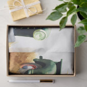 Oogstauto gevuld met pompoenen 4 Decoupage papier (Geschenk)