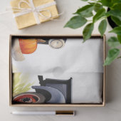 Oogstauto gevuld met pompoenen 6 Decoupage papier (Geschenk)