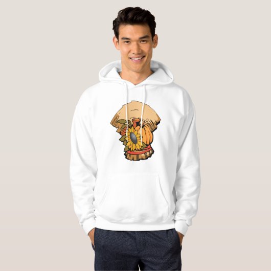 Oogstbanner Mannen Hoodie (Voorkant volledig)