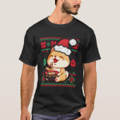 Oogstbeker Kawaii Anime Shiba Inu Eati T-shirt (Voorkant)
