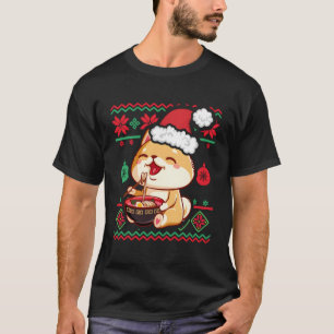 Oogstbeker Kawaii Anime Shiba Inu Eati T-shirt