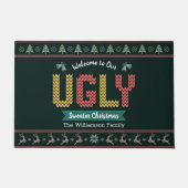 Oogstbeker Noordse Hunter Green Knit Deurmat (Voorkant)