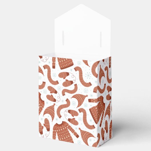 Oogstbeker Pet Scarf Red White Bedankdoosjes (Geopend)