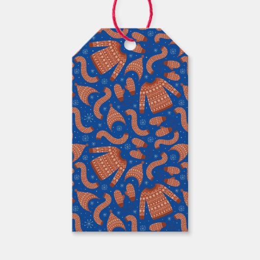 Oogstbeker Pet Scarf Red White Cadeaulabel (Voorkant)