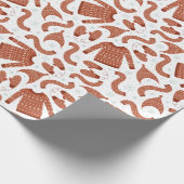 Oogstbeker Pet Scarf Red White Cadeaupapier (Hoek)