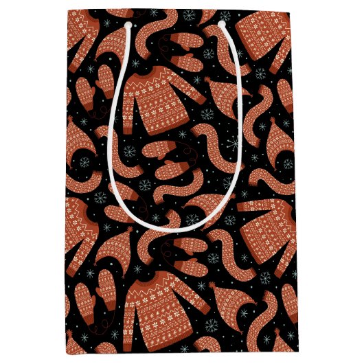 Oogstbeker Pet Scarf Red White Medium Cadeauzakje (Voorkant)