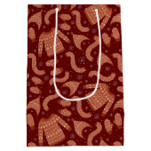 Oogstbeker Pet Scarf Red White Medium Cadeauzakje (Achterkant)