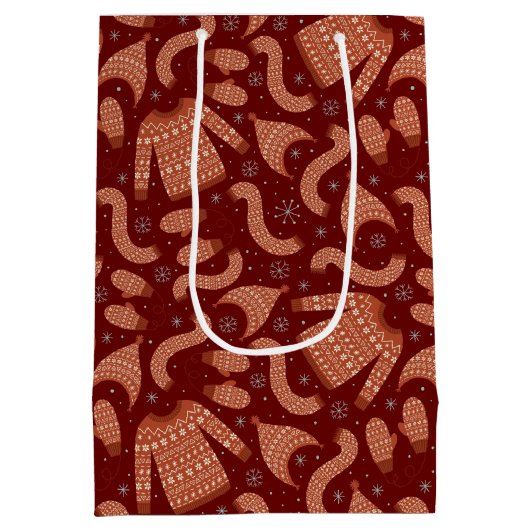 Oogstbeker Pet Scarf Red White Medium Cadeauzakje (Achterkant)