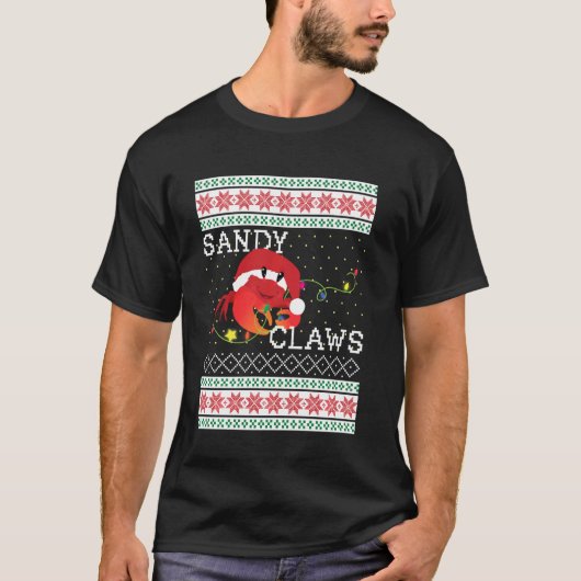 Oogstbeker Sandy Claws Crab Lovers Fun T-shirt (Voorkant)